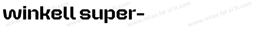 winkell super字体转换